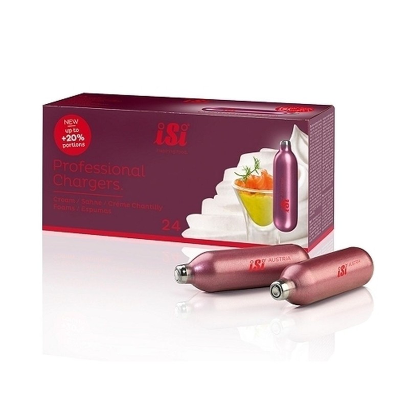 CARGAS N2O PROFESIONAL ESPUMA ISI - CAJA DE 24 UDS