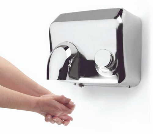 Secador de manos con pulsador