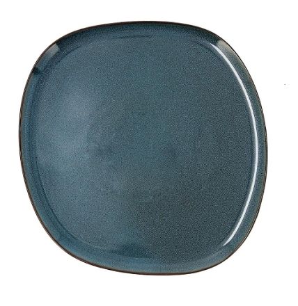 Ikonic blue plato llano 26,5x25,7 cm